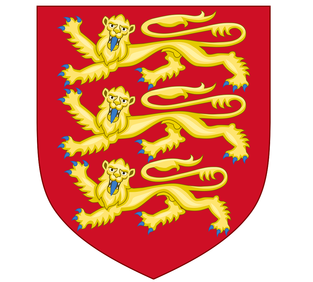 «Brasão de Armas» inglês, formado pelos famosos «Three Lions»