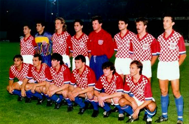 Equipamento da Croácia no seu primeiro jogo
