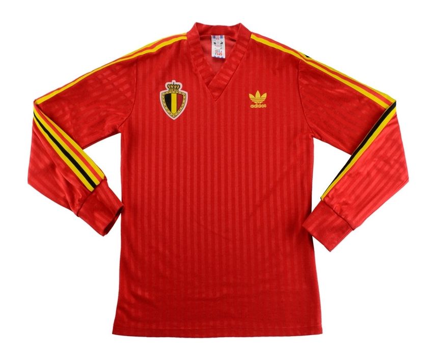 Camisola principal da Bélgica para o Mundial 1990