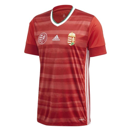 Camisola principal húngara para o Euro 2020, em homenagem ao Danúbio