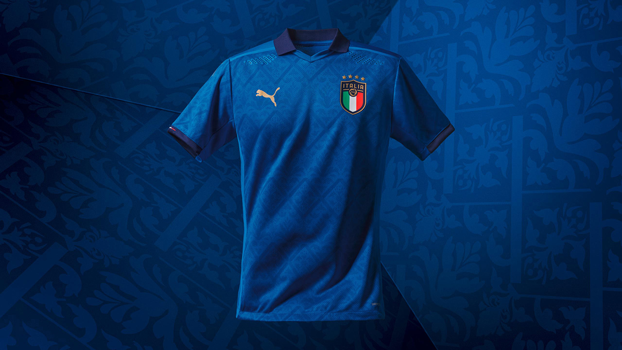 Camisola do equipamento principal italiano