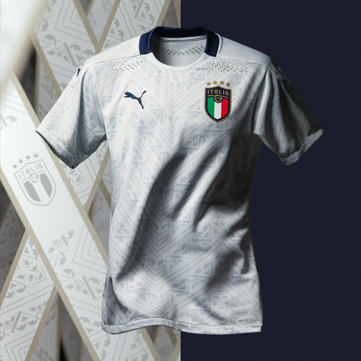 Camisola do equipamento secundário italiano